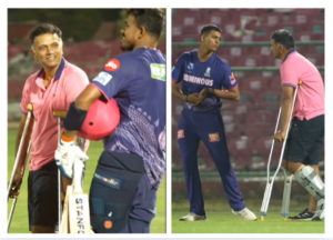 Rahul Dravid Injured.
