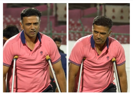Rahul Dravid Injured.