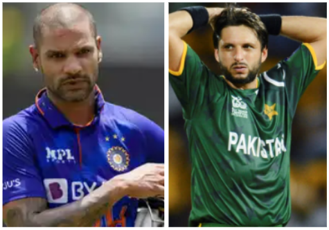 Shahid Afridi Shikhar Dhawan