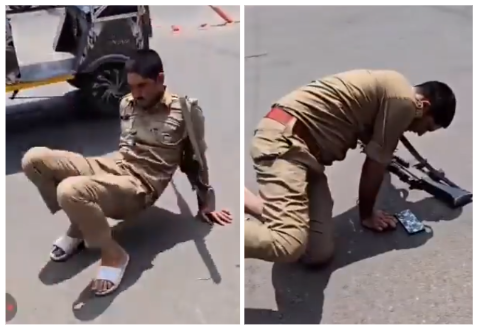 UP Drunk Policeman
