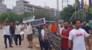 Protest Against NBCC